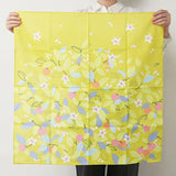 風呂敷 70cm｜シトラス柄 / イエロー｜ひめむすびシリーズ - Adeline Klam｜オーガニックコットン｜むす美 むす美
