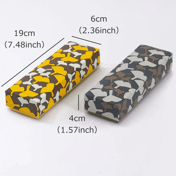 ペンケース｜銀杏柄｜手染め和紙 筆箱 日本製｜幸せの文様シリーズ 小物入れ【 Fuwa Market オリジナル 】 Fuwa Market