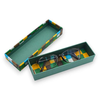 ペンケース｜市松柄｜手染め和紙 筆箱 日本製｜幸せの文様シリーズ 小物入れ【 Fuwa Market オリジナル 】 Fuwa Market