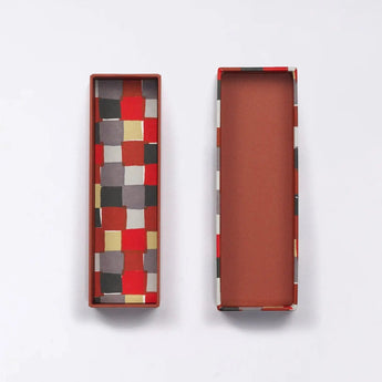 ペンケース｜市松柄｜手染め和紙 筆箱 日本製｜幸せの文様シリーズ 小物入れ【 Fuwa Market オリジナル 】 Fuwa Market