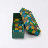 ペンケース｜市松柄｜手染め和紙 筆箱 日本製｜幸せの文様シリーズ 小物入れ【 Fuwa Market オリジナル 】 Fuwa Market