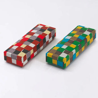 ペンケース｜市松柄｜手染め和紙 筆箱 日本製｜幸せの文様シリーズ 小物入れ【 Fuwa Market オリジナル 】 Fuwa Market