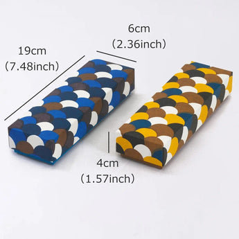 ペンケース｜青海波柄｜手染め和紙 筆箱 日本製｜幸せの文様シリーズ 小物入れ【 Fuwa Market オリジナル 】 Fuwa Market