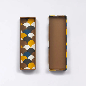 ペンケース｜青海波柄｜手染め和紙 筆箱 日本製｜幸せの文様シリーズ 小物入れ【 Fuwa Market オリジナル 】 Fuwa Market