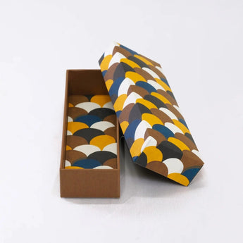 ペンケース｜青海波柄｜手染め和紙 筆箱 日本製｜幸せの文様シリーズ 小物入れ【 Fuwa Market オリジナル 】 Fuwa Market