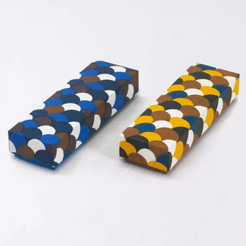 ペンケース｜青海波柄｜手染め和紙 筆箱 日本製｜幸せの文様シリーズ 小物入れ【 Fuwa Market オリジナル 】 Fuwa Market