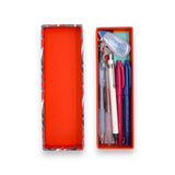 ペンケース｜南天柄｜手染め和紙 筆箱 日本製｜幸せの文様シリーズ 小物入れ【 Fuwa Market オリジナル 】 Fuwa Market