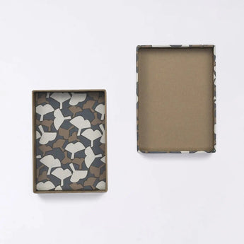 貼り箱ケース｜銀杏柄｜手染め和紙 筆箱 日本製｜幸せの文様シリーズ 小物入れ【 Fuwa Market オリジナル 】 Fuwa Market