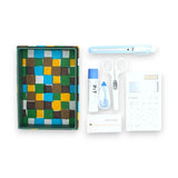 貼り箱ケース｜市松柄｜手染め和紙 筆箱 日本製｜幸せの文様シリーズ 小物入れ【 Fuwa Market オリジナル 】 Fuwa Market