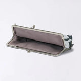 がま口 (横型 / 小)｜銀杏柄｜手染め生地 帆布 綿100% 和財布 ポーチ ウォレットポーチ 日本製｜京都職人仕上げ 【 Fuwa Market オリジナル 】 Fuwa Market