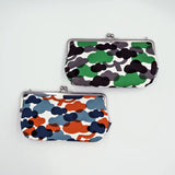 がま口 (横型 / 小)｜松柄｜手染め生地 帆布 綿100% 和財布 ポーチ ウォレットポーチ 日本製｜京都職人仕上げ 【 Fuwa Market オリジナル 】 Fuwa Market