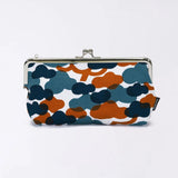 がま口 (横型 / 小)｜松柄｜手染め生地 帆布 綿100% 和財布 ポーチ ウォレットポーチ 日本製｜京都職人仕上げ 【 Fuwa Market オリジナル 】 Fuwa Market