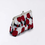 がま口 (横型 / 小)｜梅柄｜手染め生地 帆布 綿100% 和財布 ポーチ ウォレットポーチ 日本製｜京都職人仕上げ 【 Fuwa Market オリジナル 】 Fuwa Market