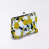 がま口 (横型 / 小)｜梅柄｜手染め生地 帆布 綿100% 和財布 ポーチ ウォレットポーチ 日本製｜京都職人仕上げ 【 Fuwa Market オリジナル 】 Fuwa Market