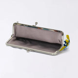 がま口 (横型 / 小)｜梅柄｜手染め生地 帆布 綿100% 和財布 ポーチ ウォレットポーチ 日本製｜京都職人仕上げ 【 Fuwa Market オリジナル 】 Fuwa Market