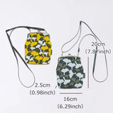 がま口 (縦型 / 大) ｜銀杏柄｜手染め帆布 スマホショルダー 日本製｜京都職人仕上げ 【 Fuwa Market オリジナル 】 Fuwa Market