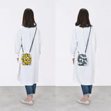 がま口 (縦型 / 大) ｜銀杏柄｜手染め帆布 スマホショルダー 日本製｜京都職人仕上げ 【 Fuwa Market オリジナル 】 Fuwa Market