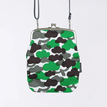 がま口 (縦型 / 大) ｜松柄｜手染め帆布 スマホショルダー 日本製｜京都職人仕上げ 【 Fuwa Market オリジナル 】 Fuwa Market