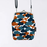 がま口 (縦型 / 大) ｜松柄｜手染め帆布 スマホショルダー 日本製｜京都職人仕上げ 【 Fuwa Market オリジナル 】 Fuwa Market