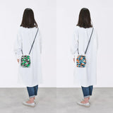 がま口 (縦型 / 大) ｜松柄｜手染め帆布 スマホショルダー 日本製｜京都職人仕上げ 【 Fuwa Market オリジナル 】 Fuwa Market