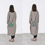 がま口 (縦型 / 大) ｜松柄｜手染め帆布 スマホショルダー 日本製｜京都職人仕上げ 【 Fuwa Market オリジナル 】 Fuwa Market