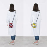 がま口 (縦型 / 大) ｜梅柄｜手染め帆布 スマホショルダー 日本製｜京都職人仕上げ 【 Fuwa Market オリジナル 】 Fuwa Market