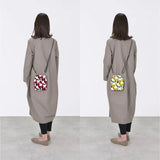 がま口 (縦型 / 大) ｜梅柄｜手染め帆布 スマホショルダー 日本製｜京都職人仕上げ 【 Fuwa Market オリジナル 】 Fuwa Market