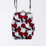 がま口 (縦型 / 大) ｜梅柄｜手染め帆布 スマホショルダー 日本製｜京都職人仕上げ 【 Fuwa Market オリジナル 】 Fuwa Market