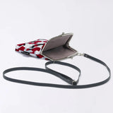 がま口 (縦型 / 大) ｜梅柄｜手染め帆布 スマホショルダー 日本製｜京都職人仕上げ 【 Fuwa Market オリジナル 】 Fuwa Market