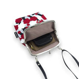 がま口 (縦型 / 大) ｜梅柄｜手染め帆布 スマホショルダー 日本製｜京都職人仕上げ 【 Fuwa Market オリジナル 】 Fuwa Market