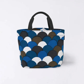 トートバッグ（横型）｜青海波柄｜手染め生地 帆布 綿100% コットン バッグ 日本製｜京都職人仕上げ 【 Fuwa Market オリジナル 】 Fuwa Market
