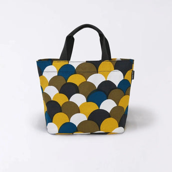 トートバッグ（横型）｜青海波柄｜手染め生地 帆布 綿100% コットン バッグ 日本製｜京都職人仕上げ 【 Fuwa Market オリジナル 】 Fuwa Market