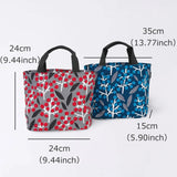 トートバッグ（横型）｜南天柄｜手染め生地 帆布 綿100% コットン バッグ 日本製｜京都職人仕上げ 【 Fuwa Market オリジナル 】 Fuwa Market