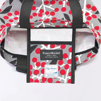 トートバッグ（横型）｜南天柄｜手染め生地 帆布 綿100% コットン バッグ 日本製｜京都職人仕上げ 【 Fuwa Market オリジナル 】 Fuwa Market