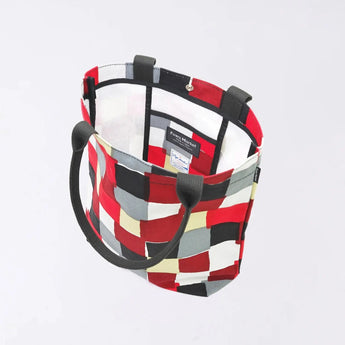 トートバッグ（縦型）｜市松柄｜手染め生地 帆布 綿100% コットン バッグ 日本製｜京都職人仕上げ 【 Fuwa Market オリジナル 】 Fuwa Market