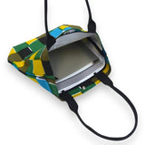 トートバッグ（縦型）｜市松柄｜手染め生地 帆布 綿100% コットン バッグ 日本製｜京都職人仕上げ 【 Fuwa Market オリジナル 】 Fuwa Market