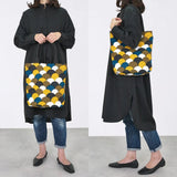 トートバッグ（縦型）｜青海波柄｜手染め生地 帆布 綿100% コットン バッグ 日本製｜京都職人仕上げ 【 Fuwa Market オリジナル 】 Fuwa Market