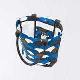 トートバッグ（縦型）｜青海波柄｜手染め生地 帆布 綿100% コットン バッグ 日本製｜京都職人仕上げ 【 Fuwa Market オリジナル 】 Fuwa Market