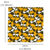 ハンカチ｜銀杏柄｜手染め生地 帆布 綿100% 綿 やわらかいタオル 二重ガーゼ 日本製｜幸せの文様 【 Fuwa Market オリジナル 】 Fuwa Market