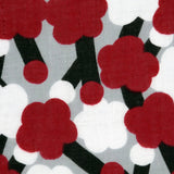 ハンカチ｜梅柄｜手染め生地 帆布 綿100% 綿 やわらかいタオル 二重ガーゼ 日本製｜幸せの文様 【 Fuwa Market オリジナル 】 Fuwa Market