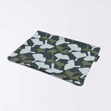 フラットポーチ｜銀杏柄｜手染め生地 帆布 綿100% コットン ポーチ 日本製｜幸せの文様 【 Fuwa Market オリジナル 】 Fuwa Market