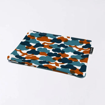 フラットポーチ｜松柄｜手染め生地 帆布 綿100% コットン ポーチ 日本製｜幸せの文様 【 Fuwa Market オリジナル 】 Fuwa Market