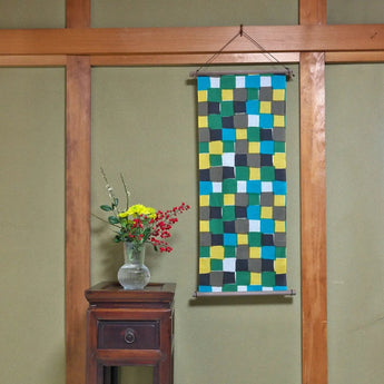 手ぬぐい｜市松柄｜手染め生地 手ぬぐい 綿100% コットン 日本製｜京都職人仕上げ 【 Fuwa Market オリジナル 】 Fuwa Market