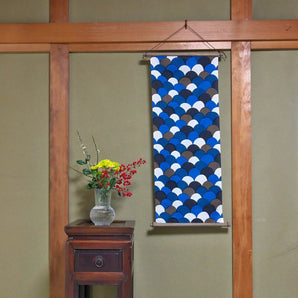 手ぬぐい｜青海波柄｜手染め生地 手ぬぐい 綿100% コットン 日本製｜京都職人仕上げ 【 Fuwa Market オリジナル 】 Fuwa Market