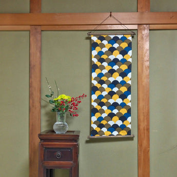 手ぬぐい｜青海波柄｜手染め生地 手ぬぐい 綿100% コットン 日本製｜京都職人仕上げ 【 Fuwa Market オリジナル 】 Fuwa Market