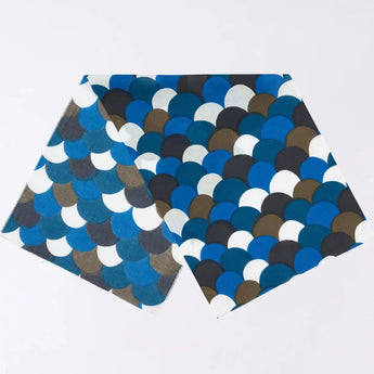 手ぬぐい｜青海波柄｜手染め生地 手ぬぐい 綿100% コットン 日本製｜京都職人仕上げ 【 Fuwa Market オリジナル 】 Fuwa Market