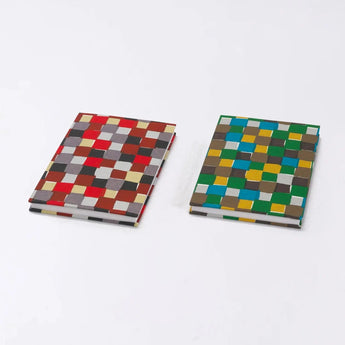 御朱印帖｜大判サイズ (B6) ｜市松柄｜手染め和紙 朱印帖 蛇腹式 日本製｜京都職人仕上げ 【 Fuwa Market オリジナル 】 Fuwa Market