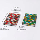 御朱印帖｜大判サイズ (B6) ｜市松柄｜手染め和紙 朱印帖 蛇腹式 日本製｜京都職人仕上げ 【 Fuwa Market オリジナル 】 Fuwa Market