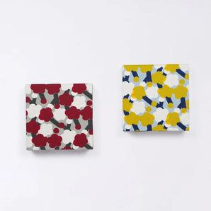 メモ帳｜梅柄｜手染め和紙 ブロックメモ帳 日本製｜幸せの文様シリーズ 文房具【 Fuwa Market オリジナル 】 Fuwa Market