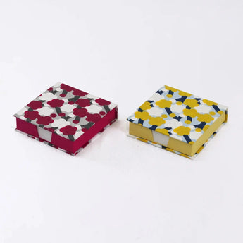 メモ帳｜梅柄｜手染め和紙 ブロックメモ帳 日本製｜幸せの文様シリーズ 文房具【 Fuwa Market オリジナル 】 Fuwa Market